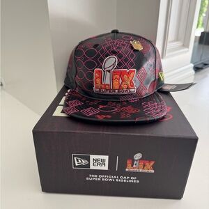 NFL New Orleans Super Bowl LIX 59 LIMITED EDITION New Era 950 Leather Hat & Box